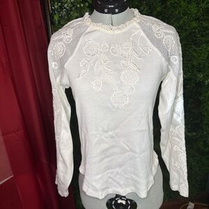 Sundance floral lace top